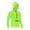Green, variant on Waterproof Cycling Jacket with Reflective Details and Breathable Mesh Back for Outdoor Riding, Black, Size XXXL, 1 Pack