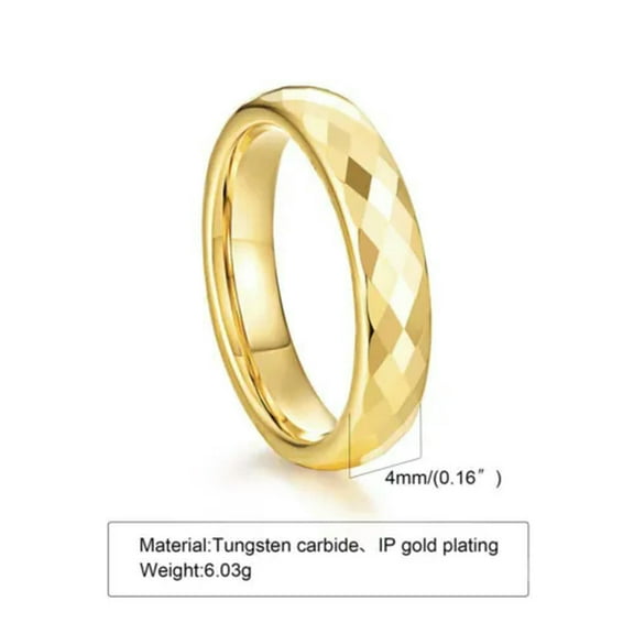 2mm/4mm/6mm/8mm Tungsten Carbide Bands Men Women's 5 Colors Plating Women's Ring