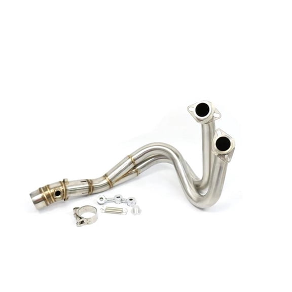 Exhaust Link Pipe Motorcycle System Slip On For Kawasaki ER6N 2012-2018 Z650 2017-2023 For Versys 650 2015-2023