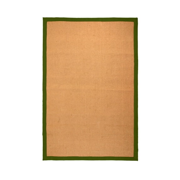 Handmade Natural Jute Green Indoor 3x5 Area Rug by Blue Nile Mills