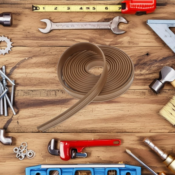 LOLIPPYY Durable Self Adhesive Moulding Trim for Decorative Wall Protection Easy Installation Brown 1 Inch