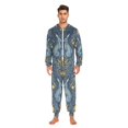 thumbnail image 3 of FORMRS Onesies Pajama for Adults Unisex Hoodie Winter Jumpsuit One Piece Sleepwear, Sizes S-2XL, Yellow Forest Pattern, 3 of 7