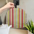thumbnail image 5 of HELLHERO Red Green Yellow Stripe Teapot Dust Cover Large Teapot Cover Keep Warm Durable Polyester Canvas, 5 of 8