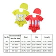 thumbnail image 3 of IBTOM CASTLE Toddler Girl Floatation Swimsuit with 8 Adjustable Buoyancy Baby Float Suit Floating Swimwear Bathing Suit with Cap 18-24 Months Yellow, 3 of 7