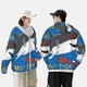 thumbnail image 4 of Balery Shark With Sunglasses and Lobste Sudadera ligera de manga larga con capucha y protección solar UPF 50+ para hombre y mujer, ideal para pesca y running-3X-Large, 4 of 7