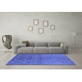 thumbnail image 3 of Ahgly Company Indoor Round Oriental Blue Industrial Area Rugs, 8' Round, 3 of 4