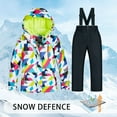 thumbnail image 2 of Otqutp Children Windproof Outwear Boys Girls Ski Jacket Long Sleeve Snow Jacket Pants Suits Windproof Winter Coats Thick Warm Outerwear(I,3-4 Years), 2 of 6