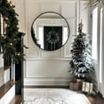 thumbnail image 4 of 24 inch Circle Mirror, Round Mirror with Black Metal Frame, Hanging Wall Mounted Mirror for Living Room, Bedroom, Over Sink, Vanity, 4 of 7