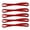 Red, variant on Naierhg 5Pcs Elastic Rope Candy Color Sports Yoga Headband Non-slip Hair Accessories
