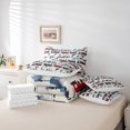 thumbnail image 4 of Erosebridal Railyway Train Bed in a Bag Full size,Transportation Theme Bed Set,Cartoon Car Bedding Full Size,Super Cozy Railroad Room Decor,Reversible,7pcs, 4 of 5