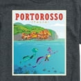 thumbnail image 3 of Luca - Portorosso Italy Postcard - Men's Short Sleeve Graphic T-Shirt, 3 of 5
