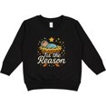 thumbnail image 2 of Inktastic Christmas Baby Jesus Nativity Scene 'tis the Reason Toddler Sweatshirt, 2 of 4