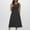 Black, variant on Abomasnow Dresses for Women Summer Sleeveless Crewneck Mini Dress A Line Polka Print Sundresses with Pockets