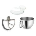 thumbnail image 1 of KitchenAid 7-Quart Stainless Steel Bowl + Flex Edge Beater + Pouring Shield | Fits 7-Quart KitchenAid Bowl-Lift Stand Mixers, 1 of 4