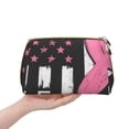 thumbnail image 4 of Easygdp Ribbon Breast Cancer Awareness Leather Makeup Bag Zipper Pouch Travel Cosmetic Organizer for Women and Girls, Make up Bag with Zipper, 4 of 8