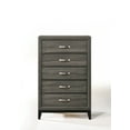 thumbnail image 3 of Cterwk Modern Wood Storage Cabinet with Handle, 5 Drawers Dresser Living Room, Bedroom, Gray, 3 of 5