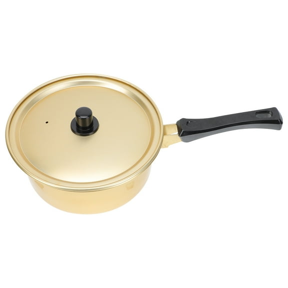Korean Ramen Pot Aluminum Bowl Pans Cooker Household Gadgets Golden