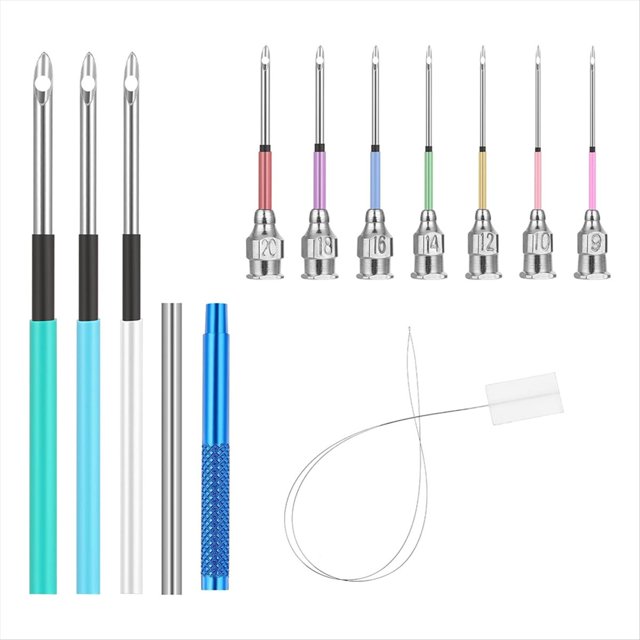 Kit de 13 Piezas de Agujas Perforadoras, Herramienta para Bordar, Agujas Perforadoras con Asas, Kit de Bordado Perforado para Manualidades de Bricolaje