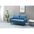 thumbnail image 6 of Kingway Furniture Hambrok Velvet Living Room Loveseat in Prussian Blue, 6 of 9