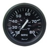 Faria Euro Black 4" Speedometer - 80MPH (Pitot)