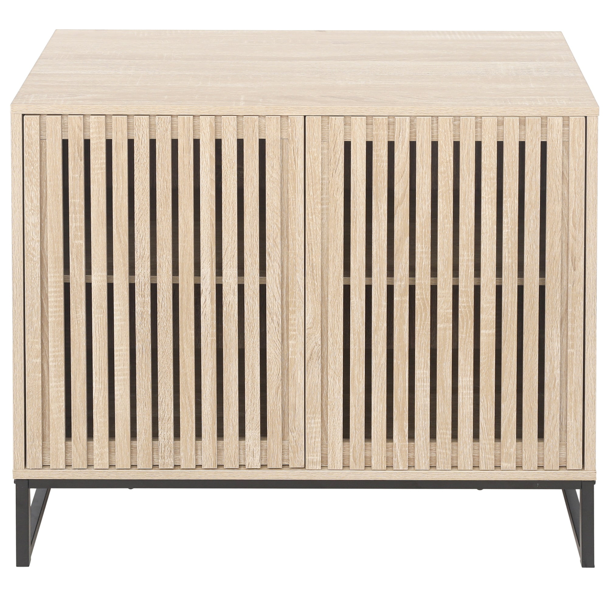 Resenkos Sideboard Cabinet, Accent Storage Cabinet with 1 Adjustable Inner Shelves, Suitable for Living Room, Natural Resenkos Sideboard Cabinet, Accent Storage Cabinet with 1 Adjustable Inner Shelves, Suitable for Living Room, Natural