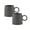 DARK GREY, variant on Bico Reactive Glaze Dark Grey Straight Mugs Set, Set of 2, Microwave and Dishwasher Safe, for Coffee, Hot Chocolate, Milk
