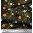 thumbnail image 3 of Soimoi Viscose Chiffon Fabric Planet Galaxy Print Fabric by Yard 42 Inch Wide, 3 of 3