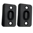 thumbnail image 1 of Designers Impressions Matte Black Replacement Strike Plates for Ball Catch (Pair): PL-001, 1 of 3