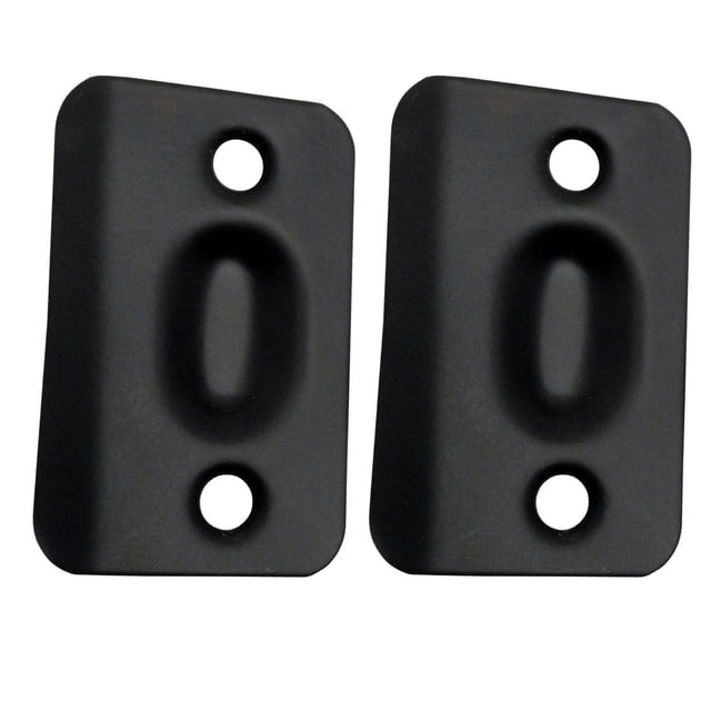 Designers Impressions Matte Black Replacement Strike Plates for Ball Catch (Pair): PL-001