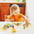thumbnail image 4 of Rompecabezas de madera para niños pequeños de 3 años - Juguete Montessori para niños de 3 años en adelante - Juguete educativo de madera - Regalo para niños y niñas de 3 años, 4 of 5