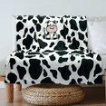 thumbnail image 1 of Cow Print Blanket, Cow Themed Gifts for Women, Cow Lovers - Cow Blankets and Throws, Black and White Throw Blanket - Cozy Soft Cow Plush Blanket for Couch, Travel - Cow Print Stuff/ Decor, 50x60 inch, 1 of 6