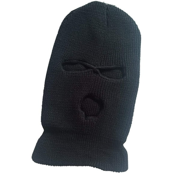 3-Hole Knitted Full Face Cover Ski Mask Soft Winter Balaclava Cap Warm Knit Full Face Mask