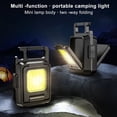 thumbnail image 2 of CNKOO Portable Mini LED Keychain Flashlight Multifunctional Bottle Opener Rechargeable Double COB Magnetic Lamp 1000 Lumens Emergency Work Light for Outdoor Camping Night Fishing & Walkin, 2 of 6