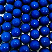 Royal Blue Gumballs - One Inch in Diameter - 2 Pound Bag - About 120 Gumballs Per Bag