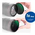 thumbnail image 2 of Juego de filtros de lentes NEEWER de 72 mm 5 en 1 magnéticos ND con anillo adaptador, 2 of 9