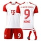 thumbnail image 1 of Kane 23-24 FC Bayern Munich jersey no. 9 home football shirt set adult kids, 1 of 2