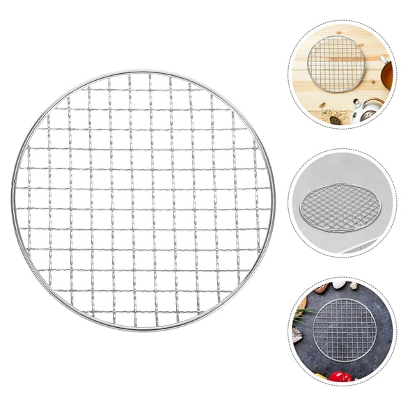 WESIEVYA Round Stainless Steel Grilling Rack for Bbq with Optimal Grid Spacing