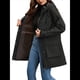 thumbnail image 2 of Chaquetas Softshell Impermeables para Mujer, Abrigos Cálidos con Forro y Capucha, Chaqueta Impermeable Larga. Negro L, 2 of 10
