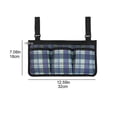 thumbnail image 2 of Bolsa lateral impermeable para silla de ruedas eléctrica universal con bolsillos (negro), 2 of 5