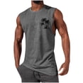 thumbnail image 4 of Jaunzuar Mens Tank Top Crew Neck Workout Sleeveless Shirts Summer Casual Athletic Running Shirts, S-2XL, 4 of 4