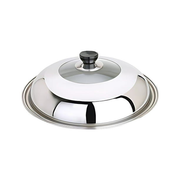 Yuarrent Tapa de olla de acero inoxidable de amplia aplicación, resistente y a prueba de grietas, a prueba de explosiones y grietas Cocina y Comedor