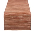 thumbnail image 2 of Fennco Styles Shimmering Woven Nubby Texture Water Hyacinth Table Runner (Rust 14"x108"), 2 of 6