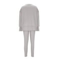 thumbnail image 2 of YueHuiYing Jogger Sets for Women 2 Piece Sweatsuit Long Sleeve Pullover Sweatshirt Pants Set Tracksuit, 2 of 8