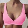 thumbnail image 4 of LoyisViDion Women'S Swimsuit Clearance Women'S Bikini Set Swimsuit Two Piece Filled Soild Swimwear Beachwear Pink L, 4 of 6