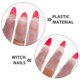 thumbnail image 5 of 10 unidades de dedos de bruja para Halloween, cubre uñas, dedos falsos brillantes, accesorios de disfraz., 5 of 8