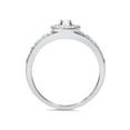 thumbnail image 3 of 1/2ct Diamond Halo Engagement Ring 10K White Gold, 3 of 4