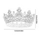 thumbnail image 4 of Crystal Queen Crown Accesorio Corona Corona Redonda Completa Corona De Boda Monstrate CE003113-02, 4 of 6