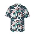 thumbnail image 3 of Balery Cute Poodle Dog Print Men's Hawaiian Shirts Short Sleeve Beach Shirt Relaxed Fit Vacation Button Down Shirts-3X-Large, 3 of 9