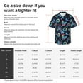 thumbnail image 6 of Lsque Blue Butterfly pattern Hawaiian Shirt for Men, Unisex Summer Beach Casual Short Sleeve Button Down Shirts-Medium, 6 of 9