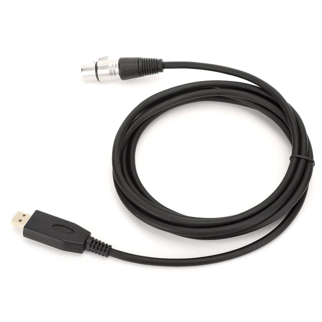 USB Microphone Link Cable,Professional USB Male to US Bto XLRMIC Cable US Bto XLR Female MIC Cable User-Friendly Design